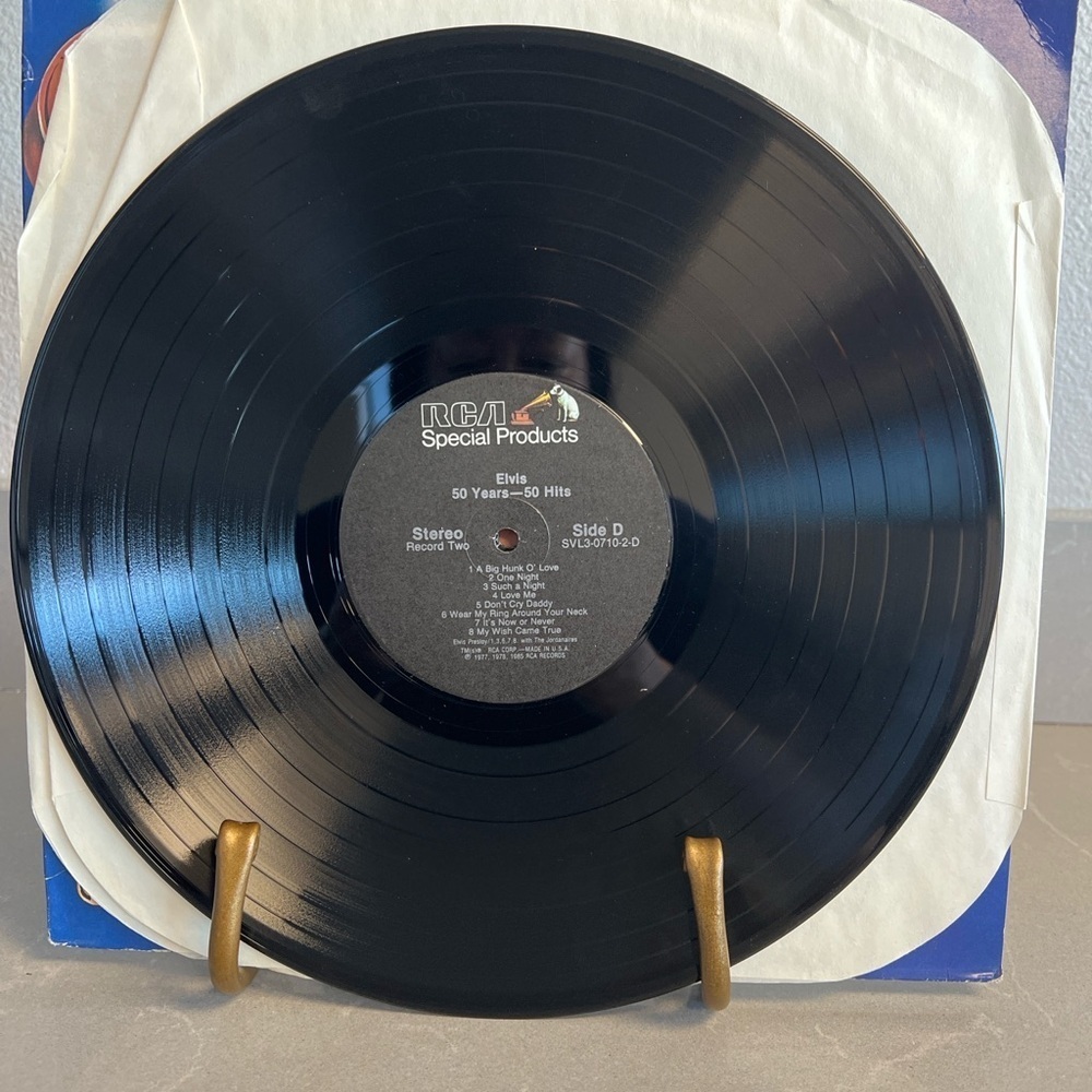 Vintage 1985 Elvis Presley “50 Years 50 Hits” 3 LP Vinyl Box Set – RCA Special - Picture 6 of 8
